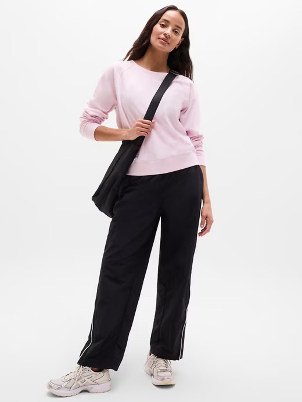 Athleta Light Pink Crewneck Sweatshirt